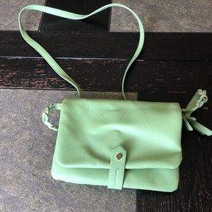 Mint green purse